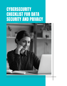 Cyber Security Checklist For Data Security And Privacy